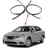 FZJDSD 738539AN0A 738529AN0A Left and Right Side Roof Drip Molding Strips Weatherstrip 116.52inch Compatible with Nissan Sentra 2013-2018 Roof Drip