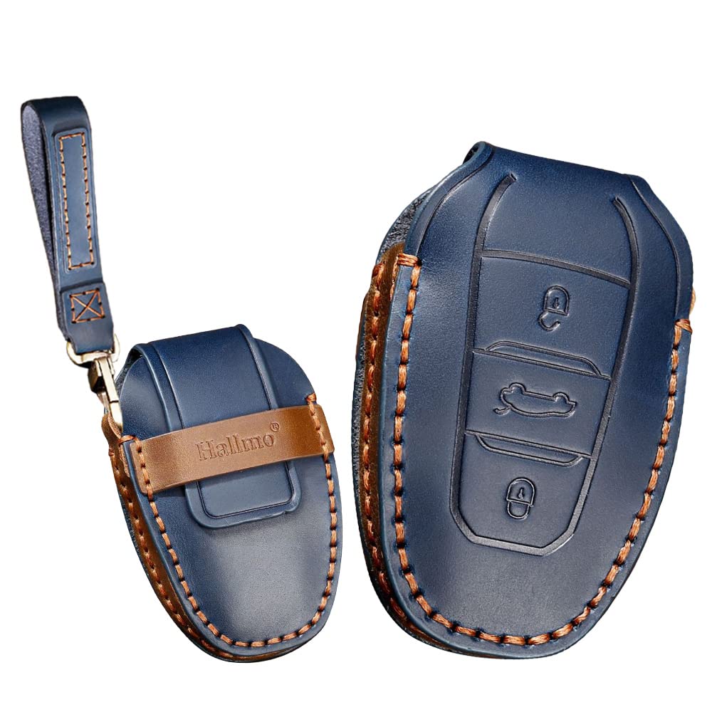 Ontto Peugeot Smart Key Case, Key Cover, Stylish, Textured, Luxury Key Holder, Suitable for