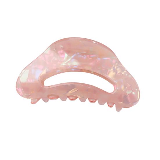 

Hair Claw Anti-slip Teeth Candy Color Hollow Design Hair Clip Medium Size Back Head Shark Hair Claw Strong Grip Hair Accessory