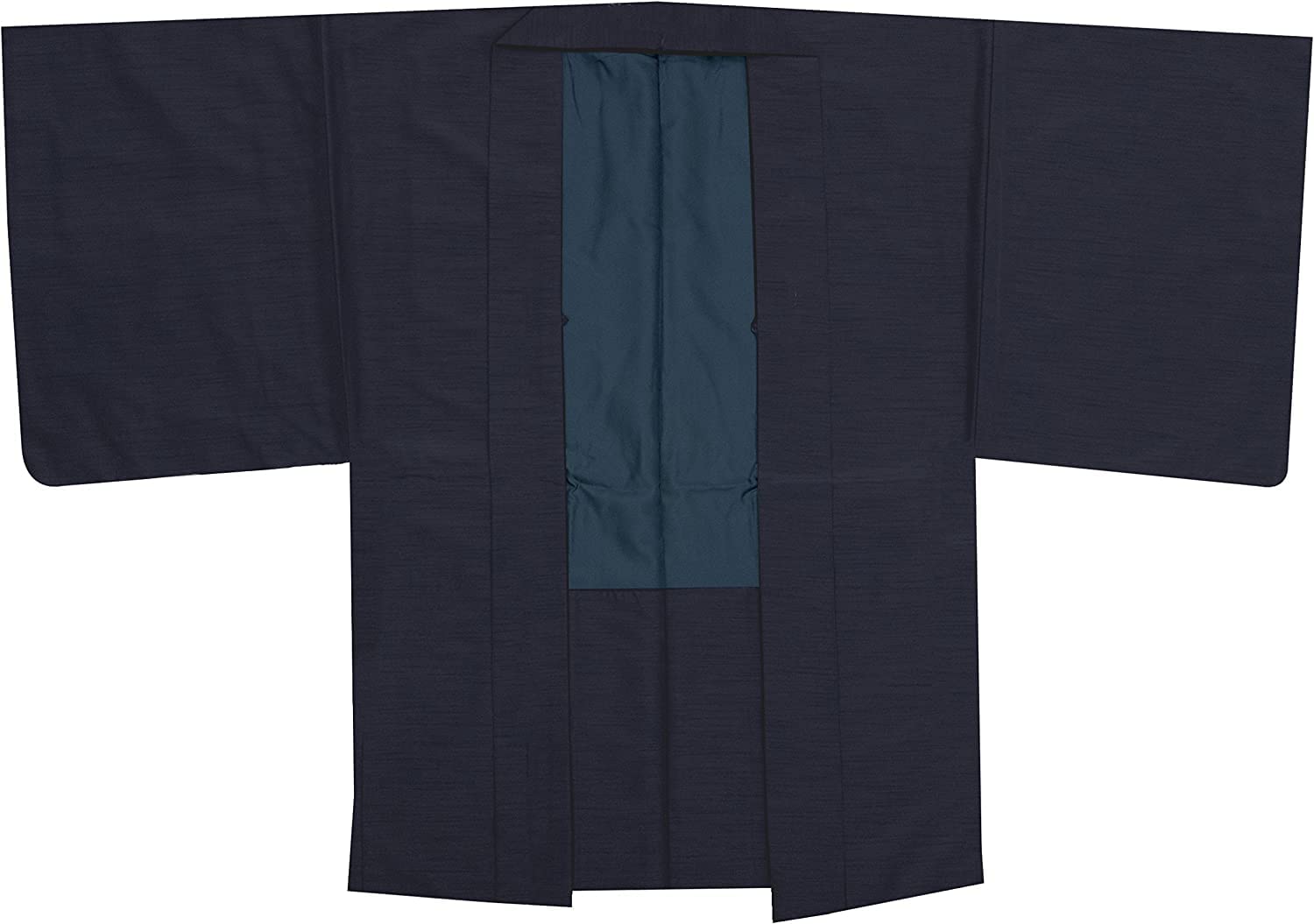 KYOETSU Моющееся Подкладное Хаори Однотонная Ткань Цумуги Мужской Пиджак Цвет Маленький Темно-синий 7940₽
