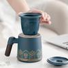 Tealover Ceramic Mug with Lid and Tea Caddy Gift Set