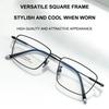 Reines Titan Ultraleichter Brillenrahmen Business Mode Vollrandbrille Herren Quadratisch Feine Textur Brillen