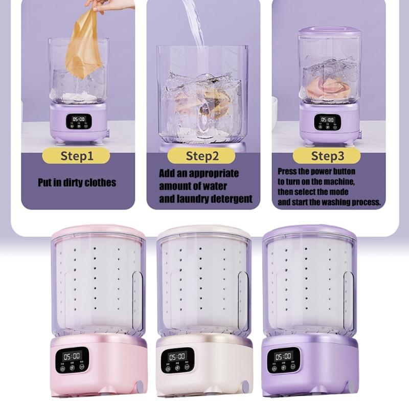 Automatic Tiny Washer And Dryer Combination 2L Capacity Dense For Small Sectors With Flexible Effluent Multiple Purpose Basket