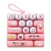 Pressable Keys Fingertip Button Keyring Cartoon Stress Relief Fidget Toy  Travel Use