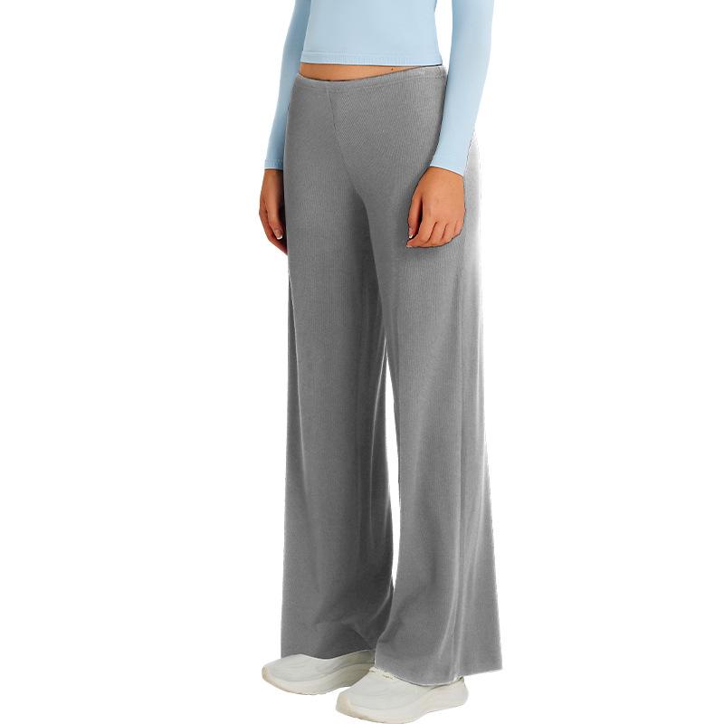 

Women s Classic Wide-Leg Breathable Dance Pants Large сірий колір