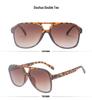 2021 Trendy Retro Double Bridge Sunglasses with Ocean Lens, Big Frame for Men & Women.