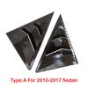 For Toyota Mark X Reiz 2005-2017 Car Rear Louver Window Side Shutter Cover Trim Sticker Vent Scoop ABS Carbon Fiber Accessories