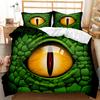 Dinosaur Pattern Personalized Design 3D Digital Printing Duvet Set Three-piece Bedding