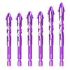 1/4/6Pcs Four-Edged Sawtooth Drill Bits High Hardness Rust Resistant Multifunctional Four Blade Serrated Eccentric Drill Bits