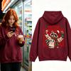 Merry Christmas Raccoon Hoodie Cute Heart Sunglasses Hot Cocoa Graphic Sweatshirt Winter Scarf Sweater Unisex Pullover Tops