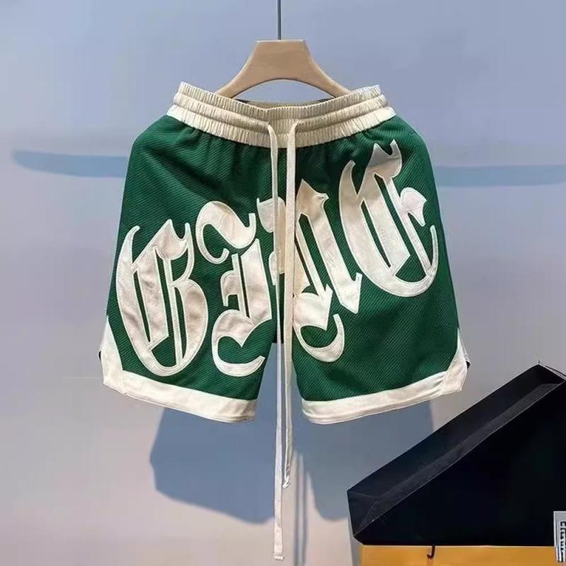 

Outdoor Fashion Summer Basketball Shorts Street Sports Pants Casual Men s Clothing High Quality Embroidered Shorts S зелёный