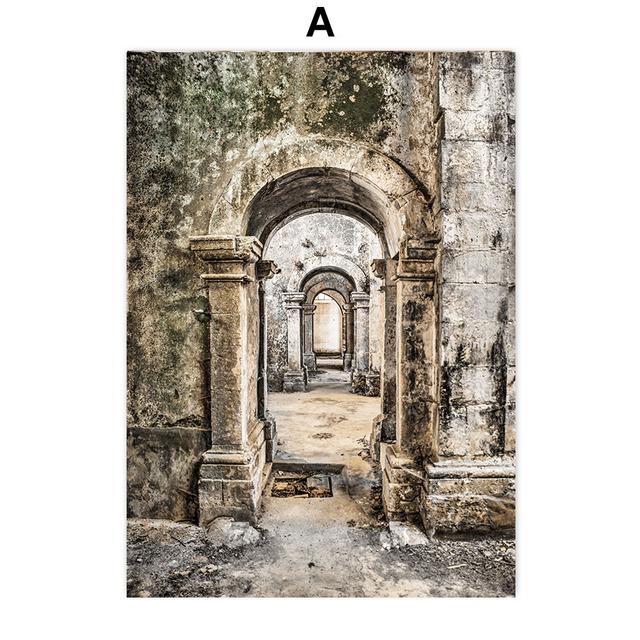 

Римское здание, статуя на окне, лотос, цитаты, настенная живопись на холсте, плакаты на скандинавскую тему и принты, настенные панно для декора гостиной 21cm×30cm NoFrame