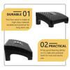 1Pcs Heavy Duty Portable Foot Rest Stool Made of High Grade PP Material for Office Desk Footrest Massage Foot Support Indoor