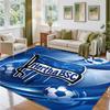 hertha bsc FC Design Crystal Velvet Rug Soft Decorative Mat for Bedroom Entrance