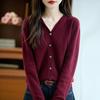 Women's 30% Cashmere Cardigan - Soft & Warm Wool Blend Sweater