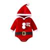 Hooded Design Infant Rompers Set with Socks Set Hooded Rompers Costume  Christmas Party