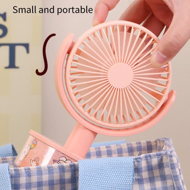 Practical Small Cooling Fan Air Circulation Fan with Adjustable Speed & Light Suitable for Indoor Desk Table Mounting