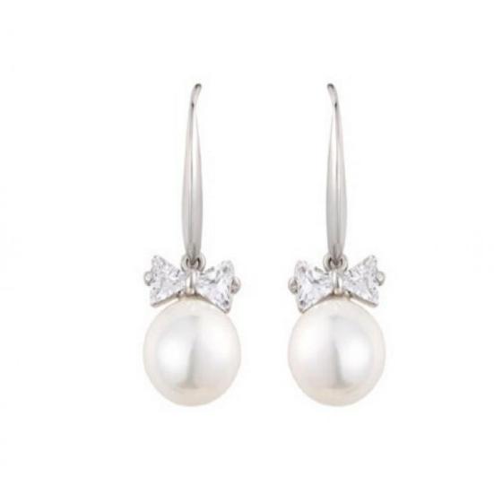 

Серьги Flash Diamond Bow Серьги Жемчужные серьги Цирконовые серьги серебряный