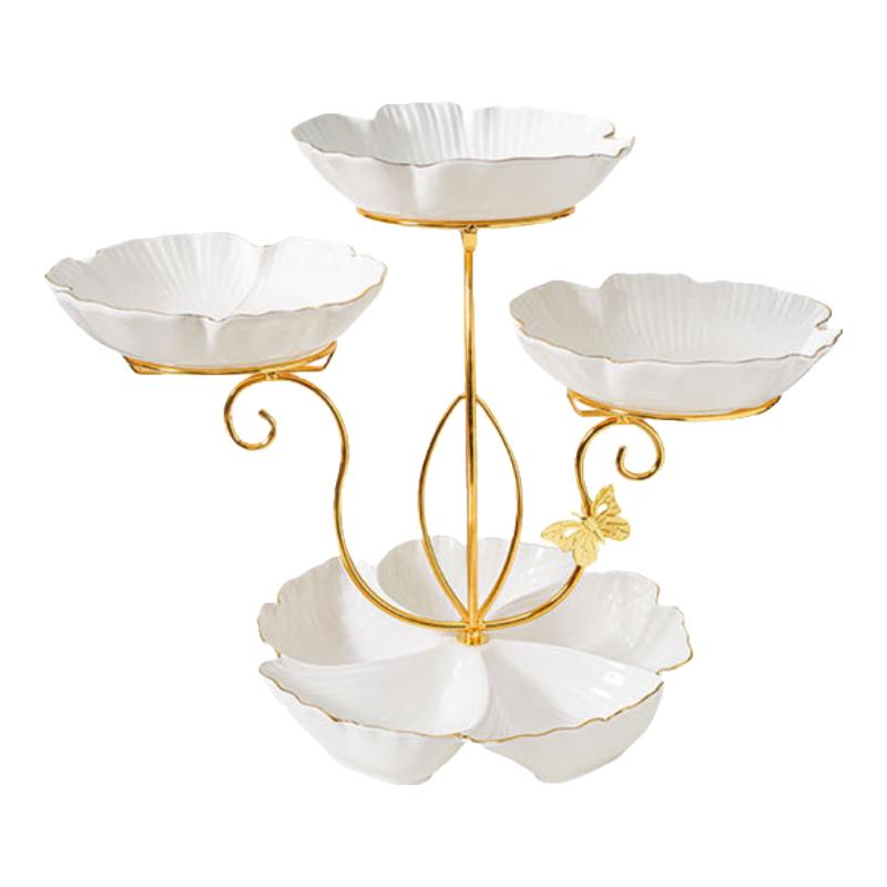 Weiyi Ceramic Multi-layer Fruit & Snack Plate