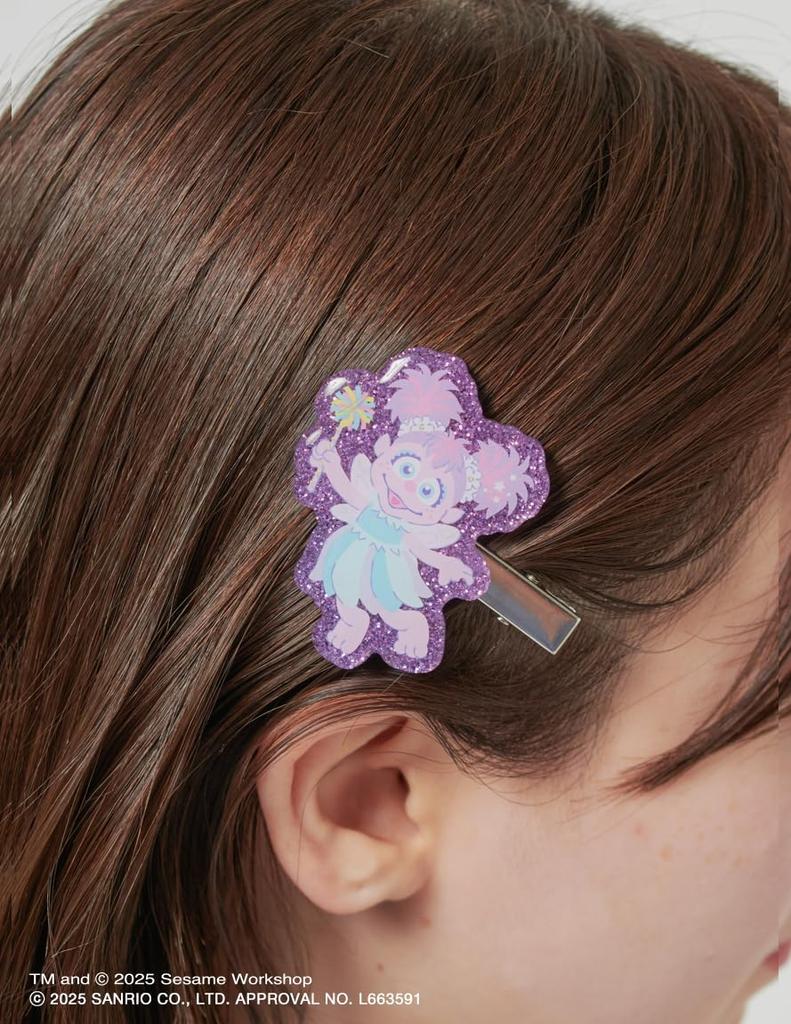 [Abby X Little Twin Stars] Glitter Acrylic Hair Clip Set SSMUGG256474MIXF