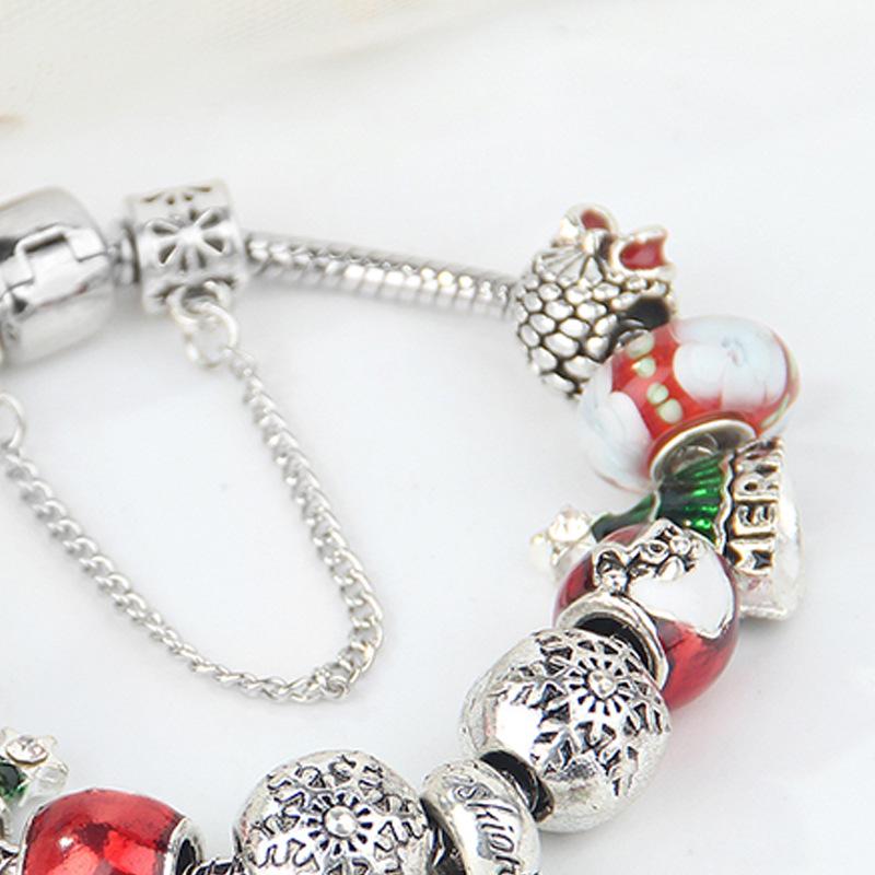 Creative DIY Bell Pendant Christmas Alloy Beaded Jewelry - Exquisite Murano Pandora