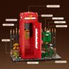 1707Pcs British Telephone Booth Building Blocks Set With Lights, Model Assembly, Desktop Ornament, Diy Toy, Birthday Gift
