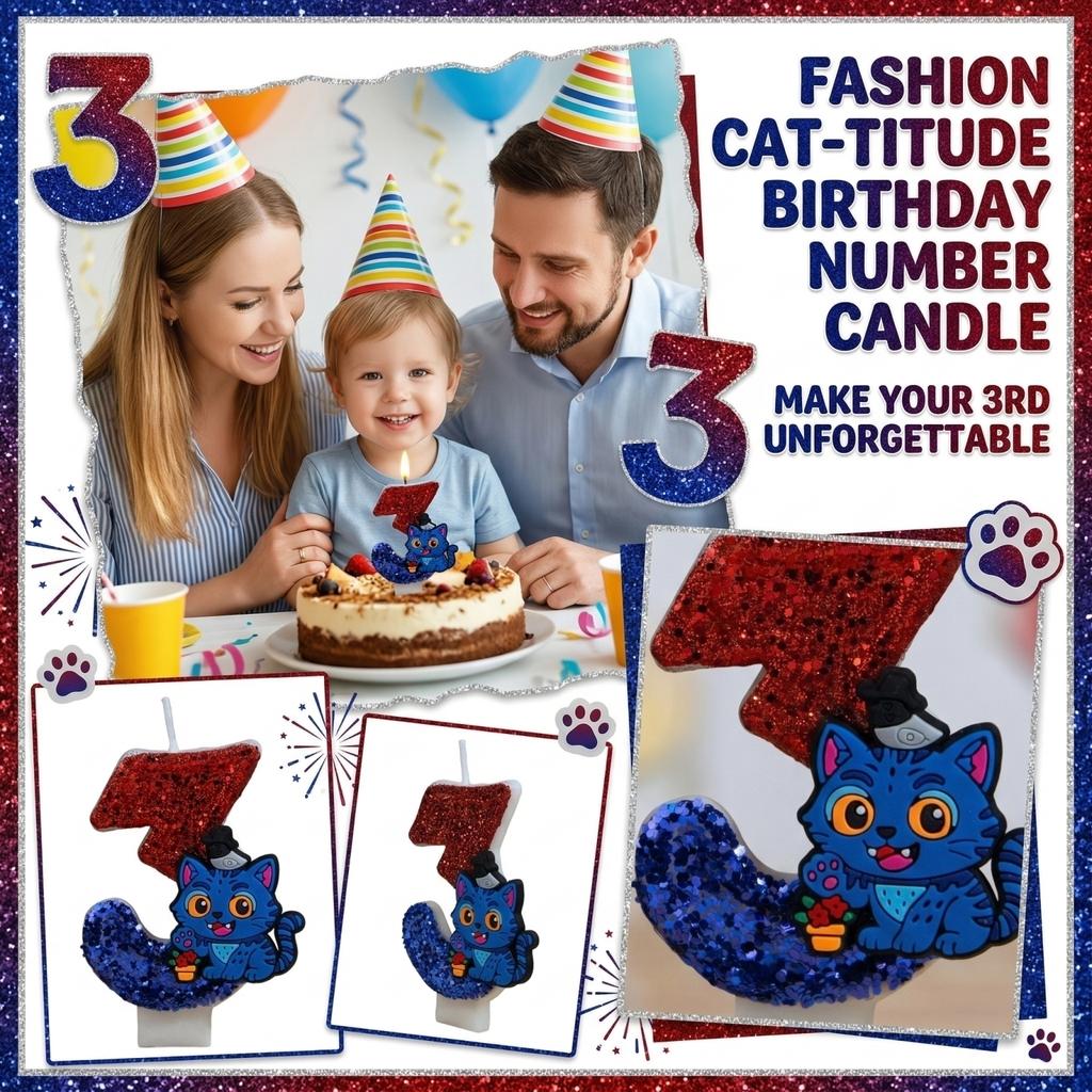 Fashion Cartoon Creative Birthday Candles Party Digital Candles
