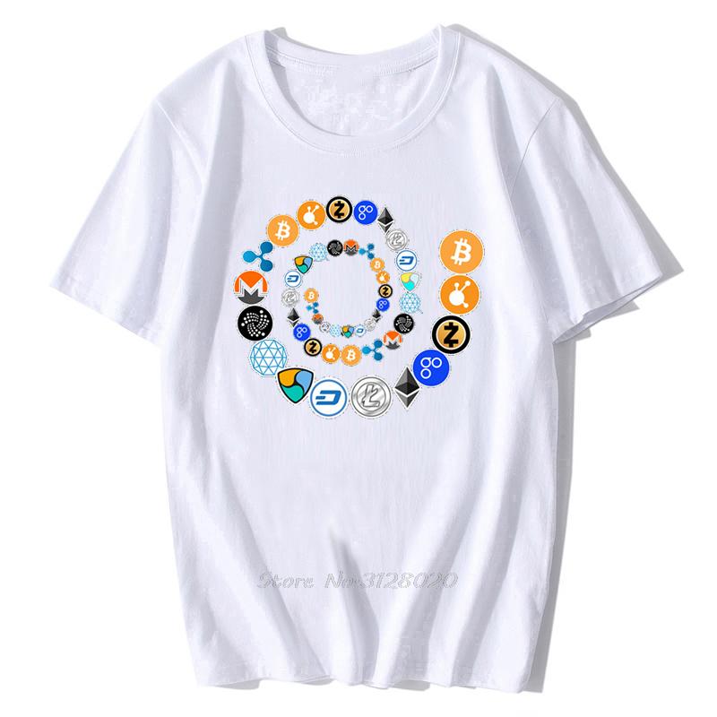 Bitcoin Shirt Cryptocurrency Crypto Miner Bitcoin BTC Crypto Design TShirt Men Bitcoin Coin T Shirt Cotton Tees Streetwear
