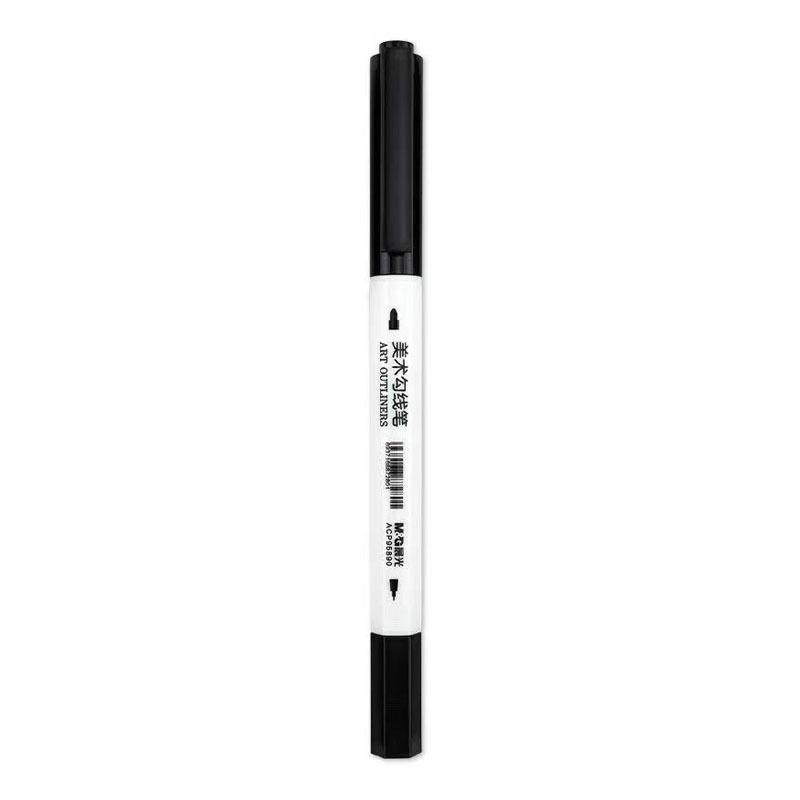 Morning Light ACP95890 Double-ended Black Outline Marker for Kids & Students
