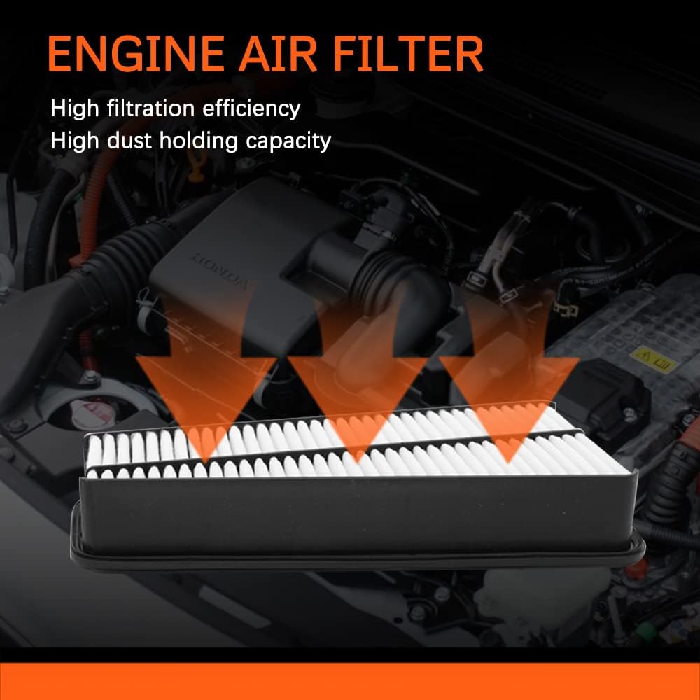 Engine Air Filter Compatible WithTacoma (2005-2015), 4Runner (2003-2009), Tundra (2005-2011),FJ Cruiser (2007-2009)- V6 4.0L- Replace#