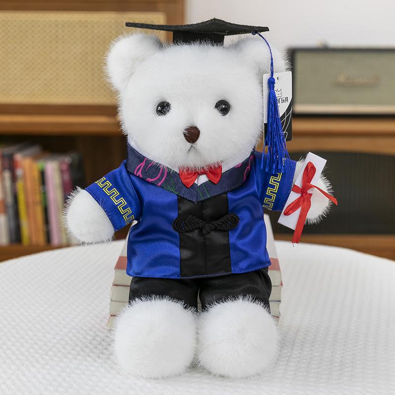 Doctor Hat Bear Doll Plush Toy Bachelor Suit Teddy Bear Doll Student Graduation Commemorative Gift