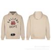 Oversized Hooded Sweatshirt With Graffiti Letter Print Loose Fit Cotton Pullover Men Casual Streetwear