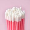 CNKESS 50Pcs Disposable Lip Brushes Lipstick Gloss Applicators Makeup Swabs Micro Cleaning Brush Tools For Eyelash Extension