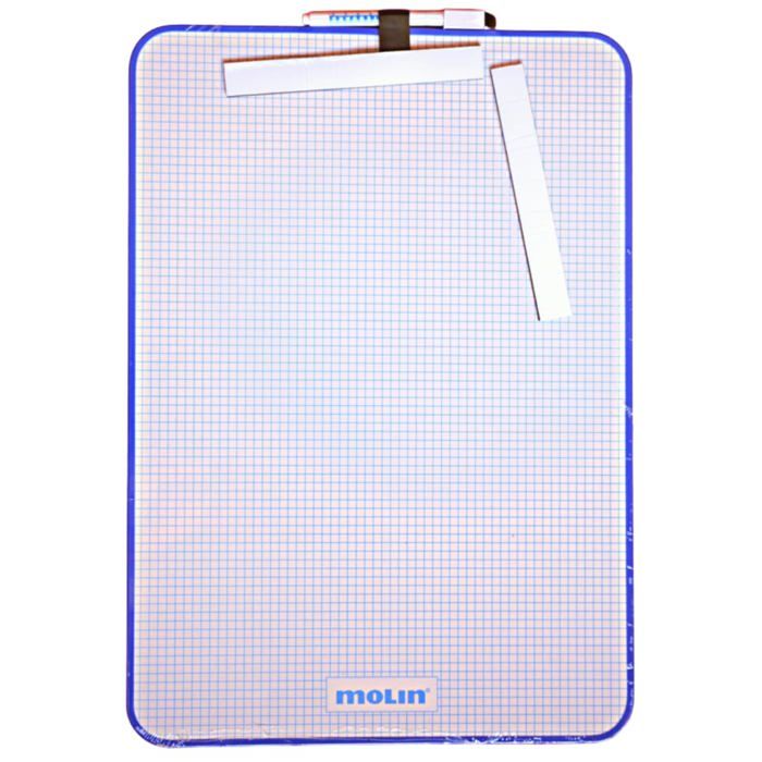 Whiteboard A3 - Molin - 29x42 cm - Inklusive Markern - Leicht - Leicht abwischbar - Ideal für Büro
