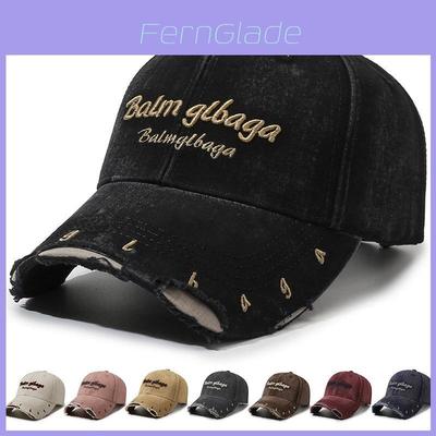 Vintage Geborduurde Katoenen Baseballpet Met Verstelbare Pasvorm Voor Streetwear Stijlen