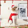 Santa Claus Cosplay Clothes Pet Clothes Hoodies Sweatshirts for Dog Cat Soft and Warm Shirts Christmas Gift Funny Costume