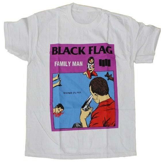 Black Flag Family Man Shirt Fully Licensed Punk Rock BL826