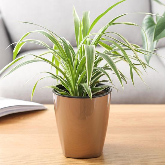 Flower Pot Good Toughness Self Watering Plastic Anti-wet Large Planter Household Supplies