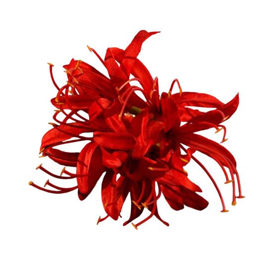 Hairpin Ancient Chinese Hanfu Inspired Hairpin with Tassel Simulated Flower Design Thick Curly Hair Wedding Accessory B