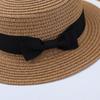 New Mistdawn Cute Children Girls Boys Kids Summer Straw Bowler Derby Hat Round Flat Brim Boater Cap Beach Sunhat