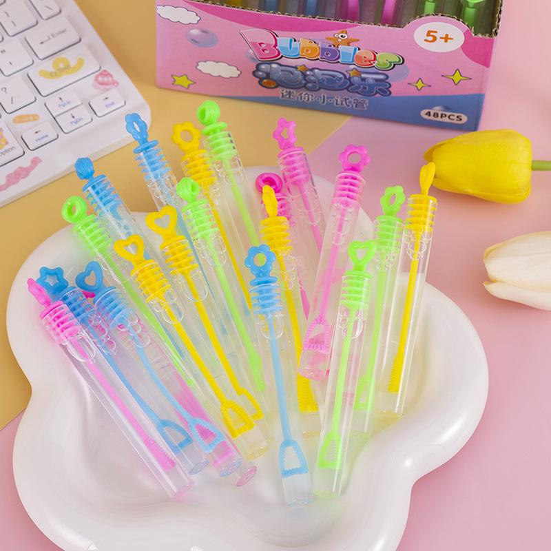 10Pcs Colorful Mini Cute Bubble Tube Toy for Kids Birthday Party Favors Wedding Gifts Souvenirs Pinata School Rewards Treats Bag