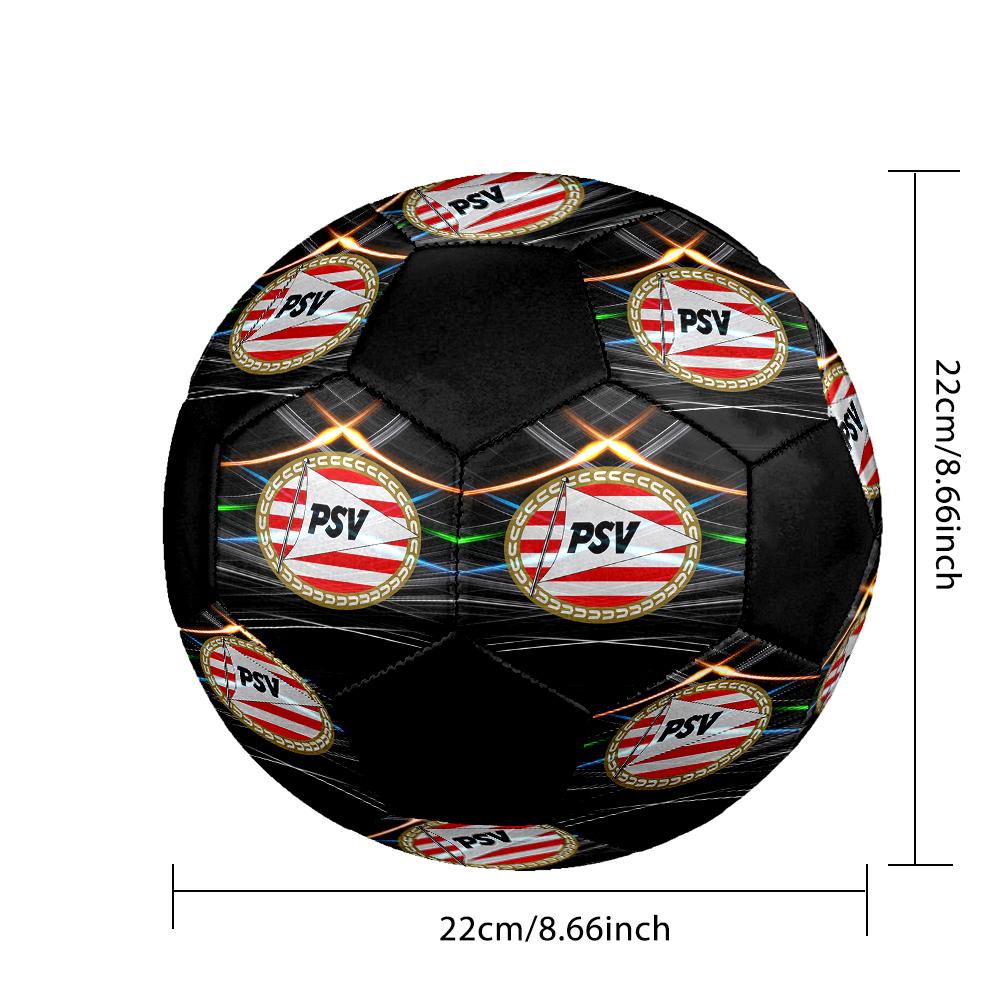 PSV Eindhoven Soccer Ball Colorful All Ages Machine Stitched PVC Competition Ready Durable High-Bounce