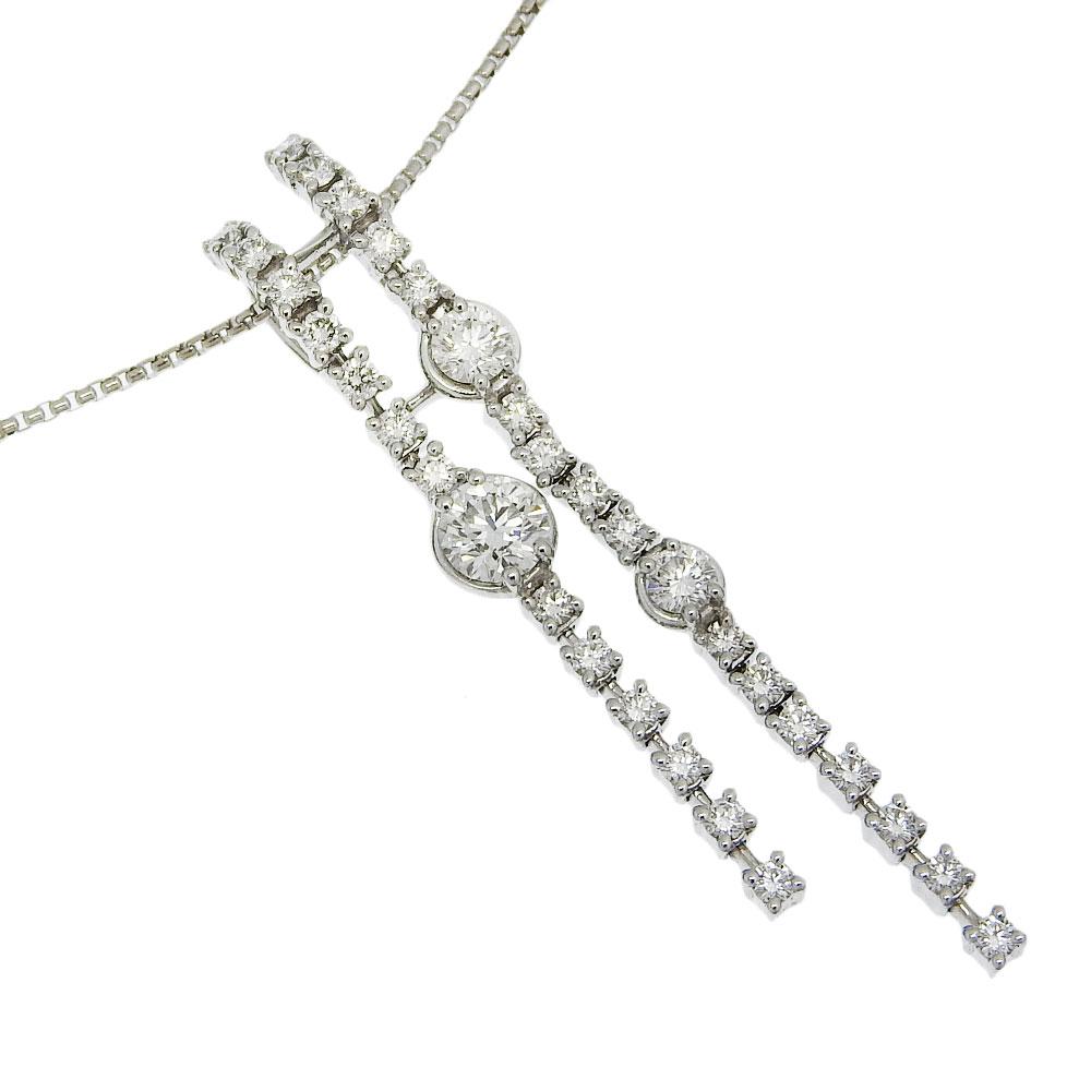 

TASAKI Necklace K18 white gold/diamond 8.3g Women Used
