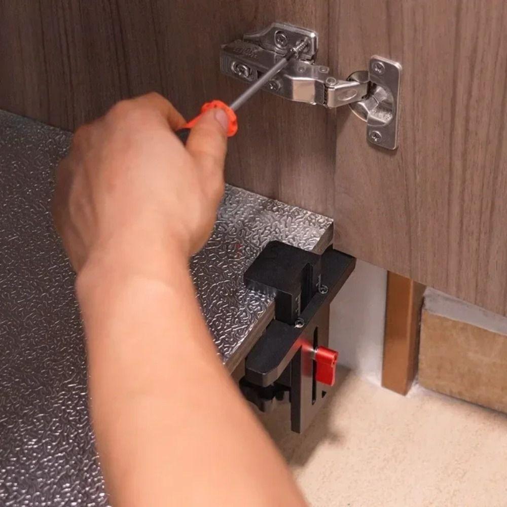 Support Arm Floor Cabinets Frame Install Clamp Wardrobe Panel Install Fixing Clip  for Door Install