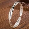 Fine 925 Silver Hollow Bells Ball Bangles Adjustable Bracelets for Women Fashion Holiday Gifts Party Wedding Jewelry