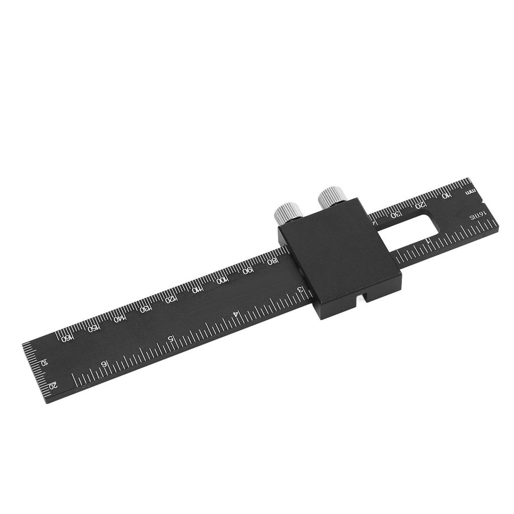 T Square Woodworking Ruler Aluminum Alloy Adjustable Slide Stop Scribing Marking Ruler Metric Inch