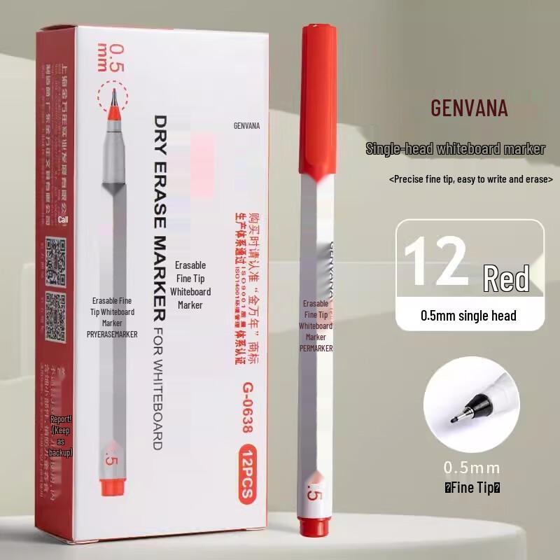 Jinwannian Erasable Fine-Tip Whiteboard Marker Pen