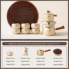 Dunhuang Automatic Tea Set: High-Grade Ru Kiln Brewing Artifact - Ideal Gift for Leaders, Elders, and Business Occasions