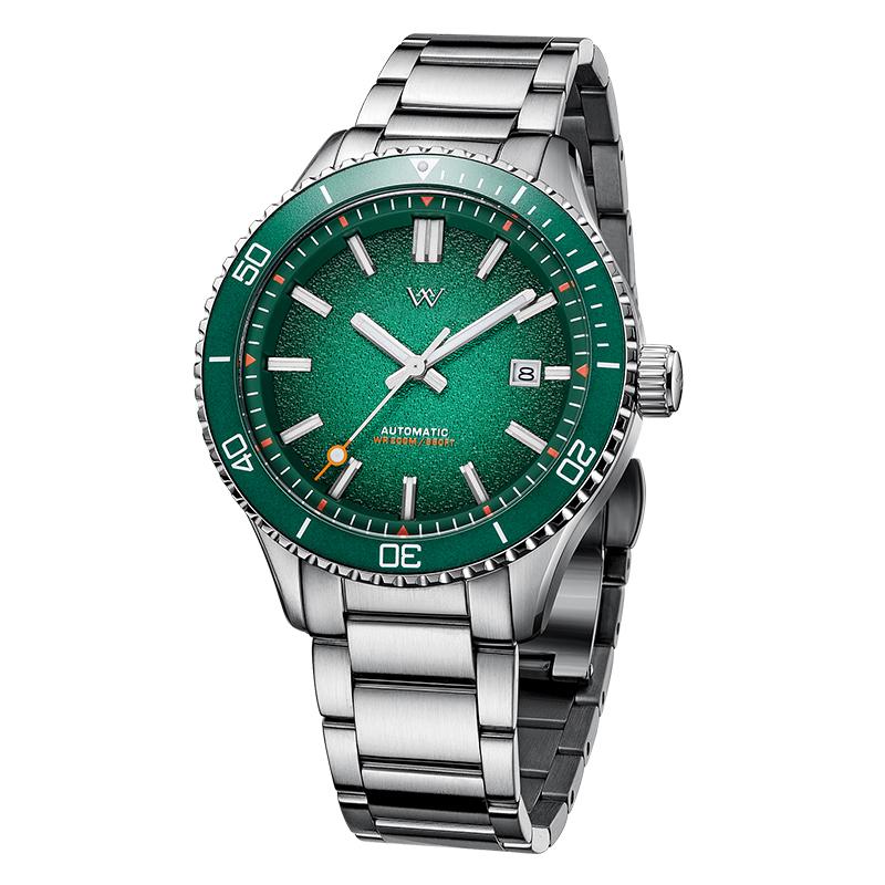 WM Watch Dive Watch Automatic Mechanical Watches Man Diving Watch Sapphire Stainless Steel Diver Welly Merck Wrist Watch WM046