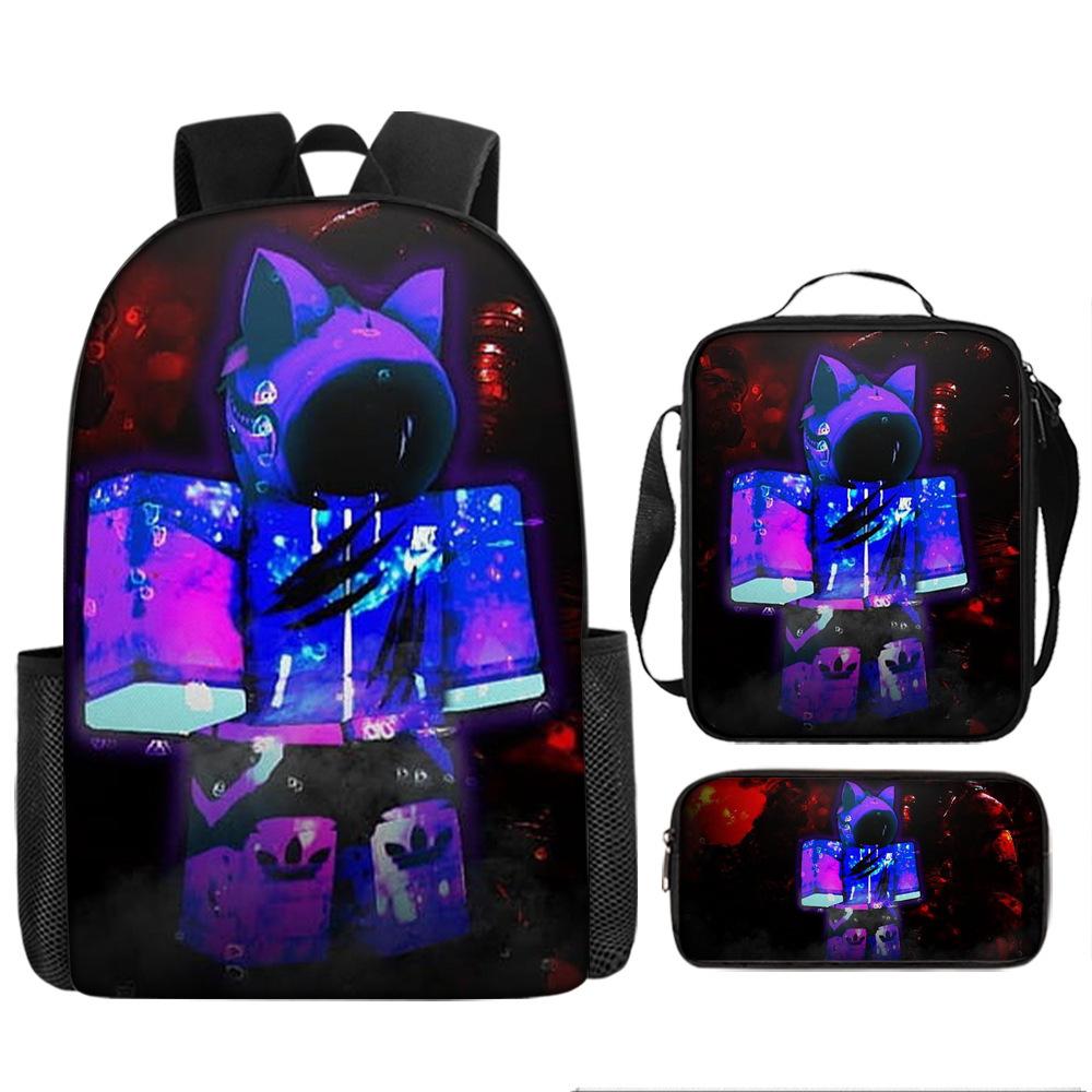 Robles Backpack Three-Piece Children'S Cartoon Backpack Large Capacity School Bag